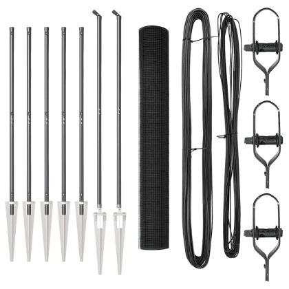 Стълб за ограда. Сив 10 x 1,2 м (25 x 25 мм мрежа)