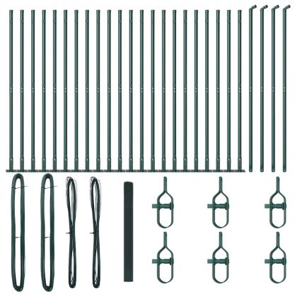 Стълб за ограда. Зелен 50 x 1,4 м (12 x 12 мм мрежа)