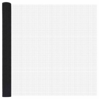 Стълб за ограда. Сив 10 x 1,4 м (25 x 25 мм мрежа)