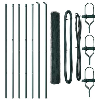 Стълб за ограда. Зелен