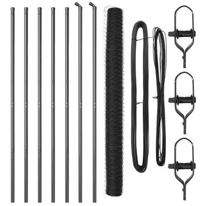 Стълб за ограда. Сив