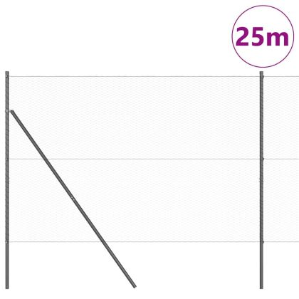 Стълб за ограда. Сив