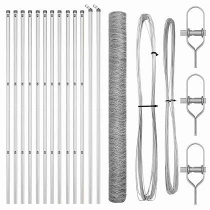 Стълб за ограда. Сребрист