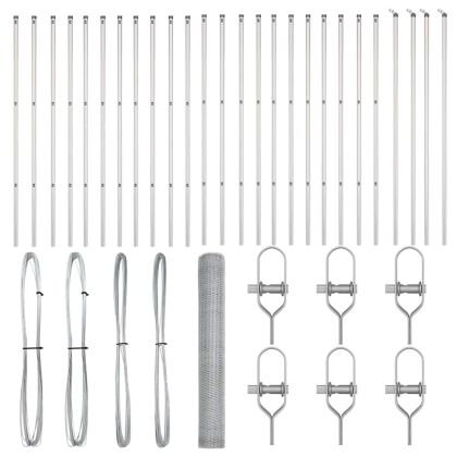 Стълб за ограда. Сребрист