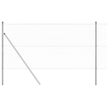 Стълб за ограда. Сребрист