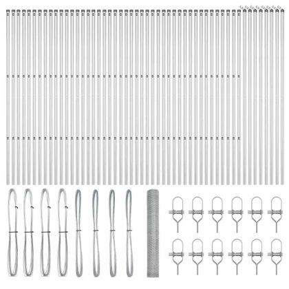 Стълб за ограда. Сребрист