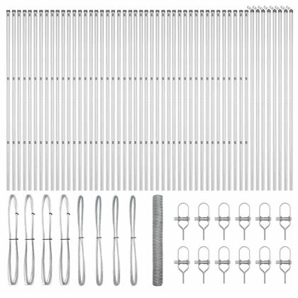 Стълб за ограда. Сребрист