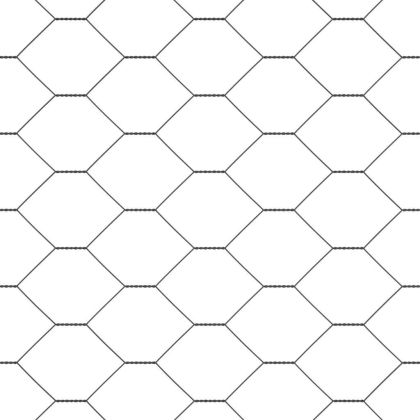 Стълб за ограда. Сив 100 x 1,5 м (50 мм мрежа) Стомана и PVC