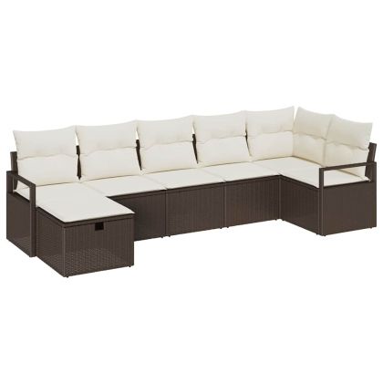 Комплект дивани с възглавница 4 pcs полиратан