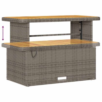 Градински Софа Комплект 14 pcs Сив полиратан