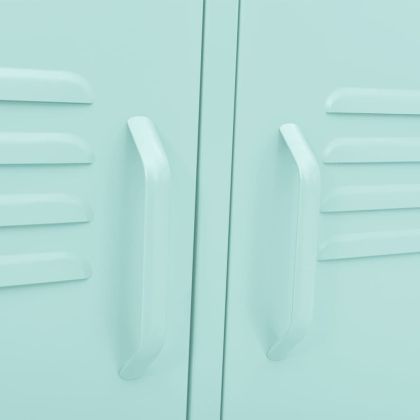 ТВ шкаф, мента, 105x35x50 см, стомана