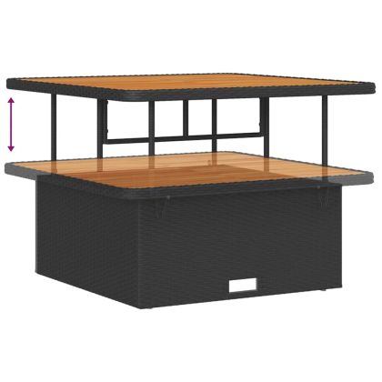 Градински Софа Комплект с възглавница 8 pcs Черен и кремав