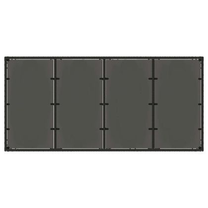 Комплект за хранене в градината 9 pcs Черно полиратан