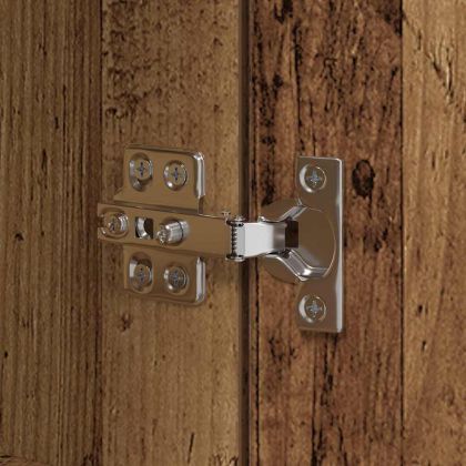 Кухненски сървър с рафт 2 pcs Старо дърво 60 x 50 x 180 см