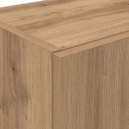 Кухненски сървър с рафт с врата 2 pcs Дъб 60 x 50 x 180 см