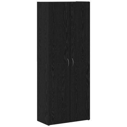 Офис шкаф Черния дъб 60 x 32 x 152,5 см Инженерно дърво