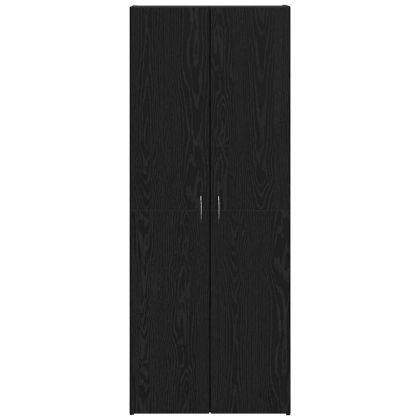 Офис шкаф Черния дъб 60 x 32 x 152,5 см Инженерно дърво