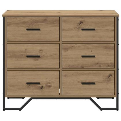 Плика с чекмедже със съхранение 2 pcs Дъб 91 x 35,5 x 74,5 см