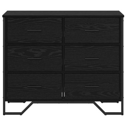 Плика с чекмедже 2 pcs Черния дъб 91 x 35,5 x 74,5 см