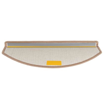 Изтривалки за стълби, 30 бр., 65x24x4 см, светлокафяви, полукръгли, големи