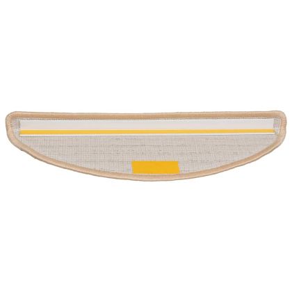 Изтривалки за стълби, 30 бр., 56x17x3 см, кремави, полукръгли