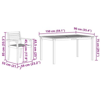 Комплект за хранене в градината 5 pcs Кафяво