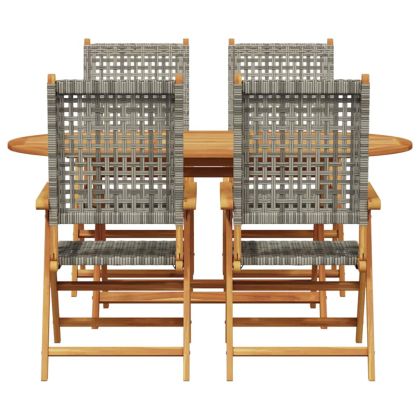 Комплект за хранене в градината 5 pcs Сив