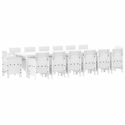 Комплект за хранене в градината 15 pcs Бяло Ратан Polt