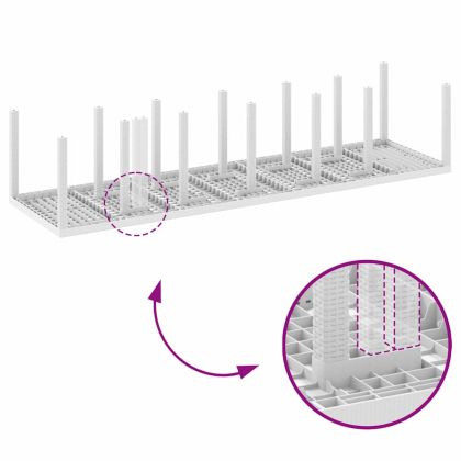 Комплект за хранене в градината 15 pcs Бяло Ратан Polt