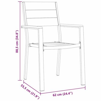 Комплект за хранене в градината 5 pcs Черно
