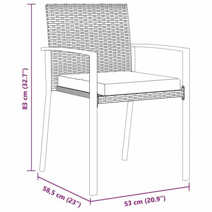 Комплект за хранене в градината 5 pcs Сив