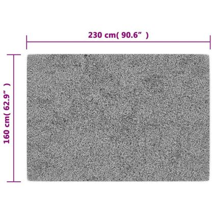 Килим, миещ се, черно и златно, 160x230 см