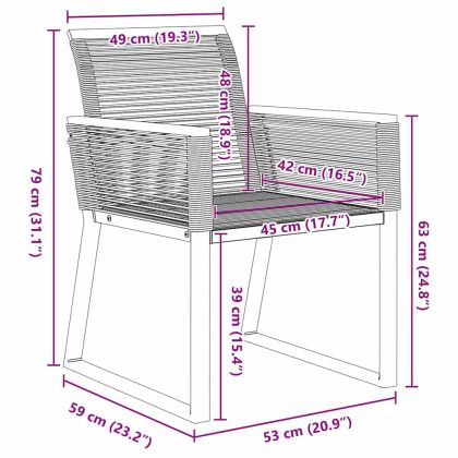 Комплект за хранене в градината 5 pcs Черно