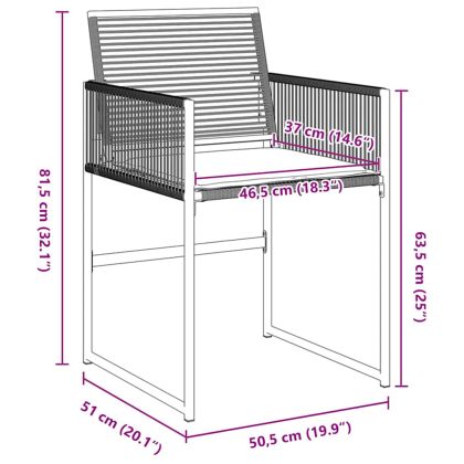 Комплект за хранене в градината 5 pcs Черно