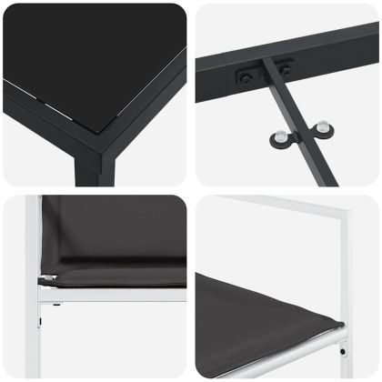 Комплект за хранене в градината 5 pcs Бяло