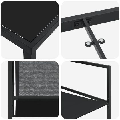 Комплект за хранене в градината 5 pcs Черно