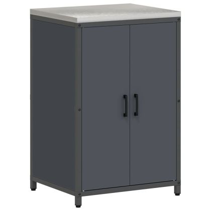 Комплект за кухненско съхранение с рафт с врата 3 pcs Антрацит