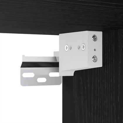 Стенен ТВ шкаф 2 pcs Черния дъб Инженерно дърво