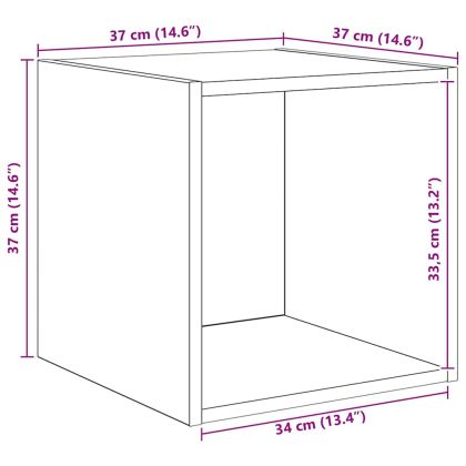 Комплект ТВ шкаф 4 pcs Черния дъб Инженерно дърво