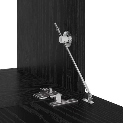 Комплект ТВ шкаф 8 pcs Черен дъб Инженерно дърво