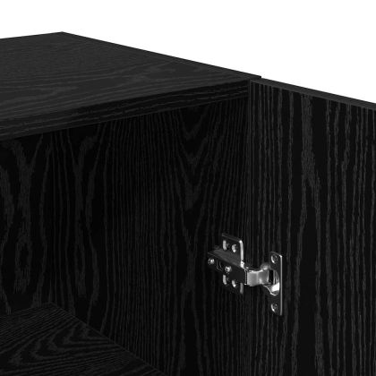 Комплект ТВ шкаф Монтиране на стена Черния дъб Инженерно дърво