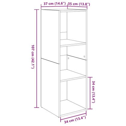 Комплект ТВ шкаф 4 pcs Дъб 37 x 35 x 107 см Инженерно дърво