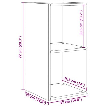 Комплект ТВ шкаф 4 pcs Старо дърво 37 x 37 x 72 см