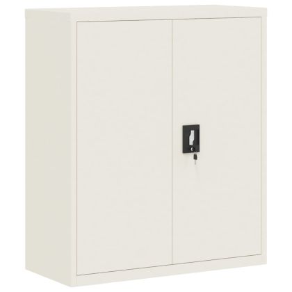 Шкаф за папки бял 90x40x105 см стомана