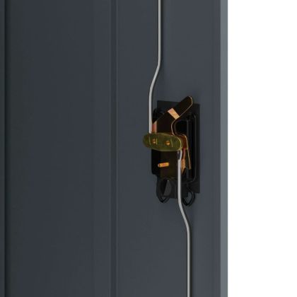 Шкаф за папки антрацит 90x40x140 см стомана