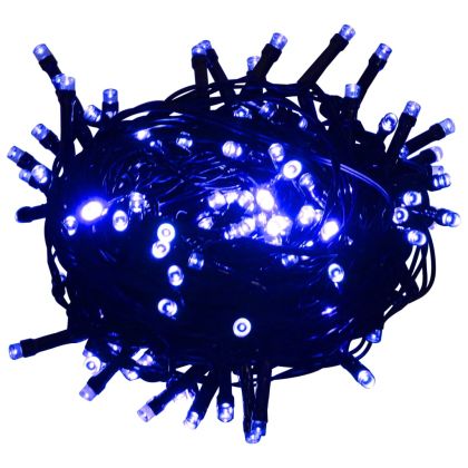 LED стринг със 150 LED, синьо, 15 м, PVC