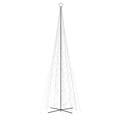 Коледна елха конус, студено бяло, 3000 LED, 230x800 см