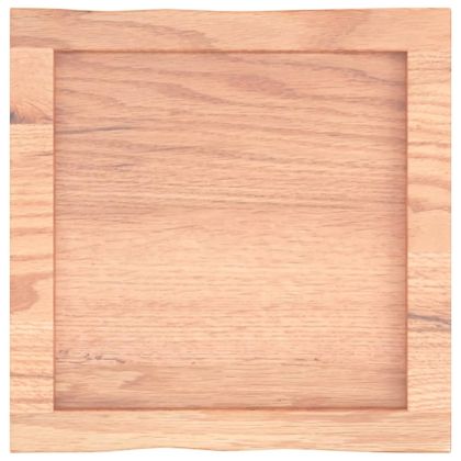 Плот за маса светлокафяв 40x40x(2-4) см обработен масивен дъб