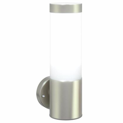 Външна стенна лампа 2 pcs Сребрист 12 x 8,5 x 27 см