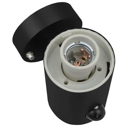 Външна стенна лампа 2 pcs Черно 12 x 8,5 x 29 см